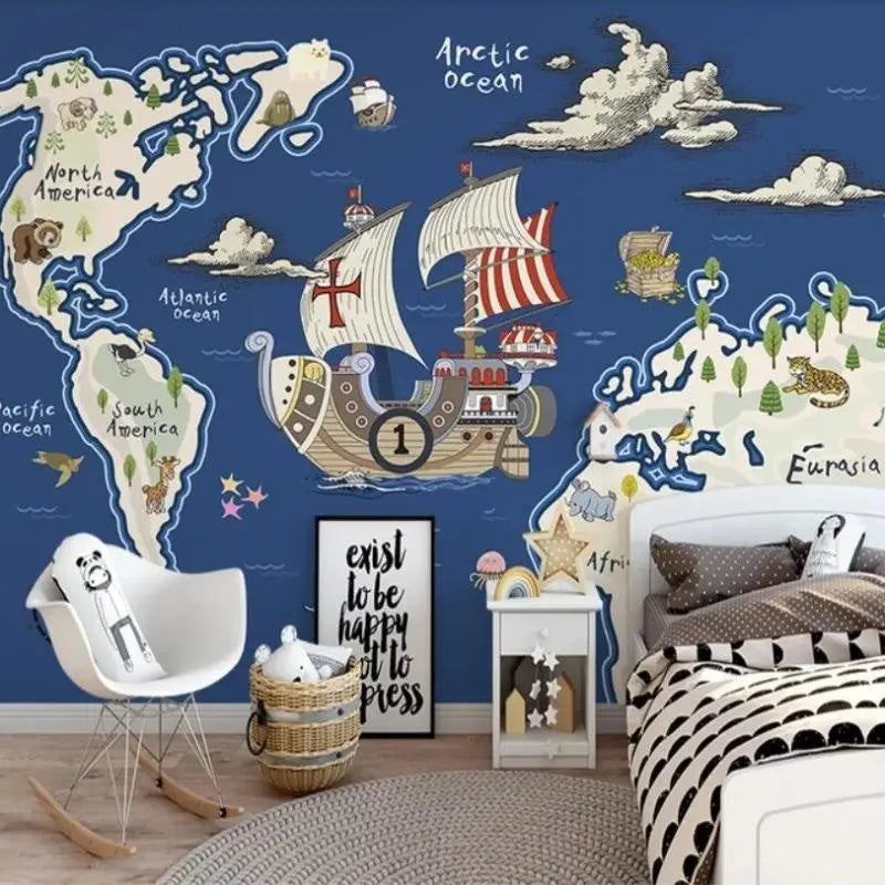 Papier Peint Mappe Monde Carte