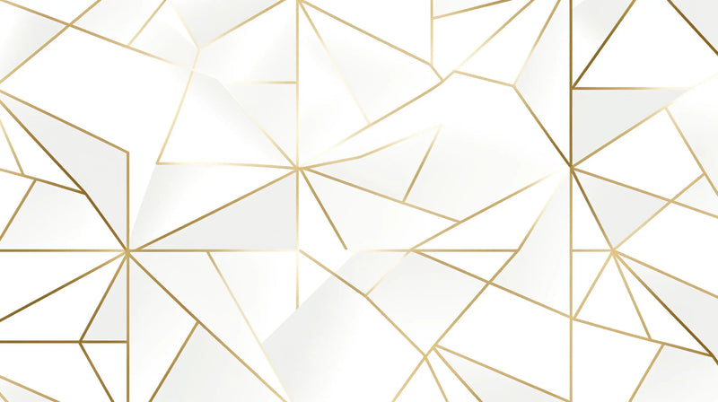 Golden Geometric Pattern Wallpaper