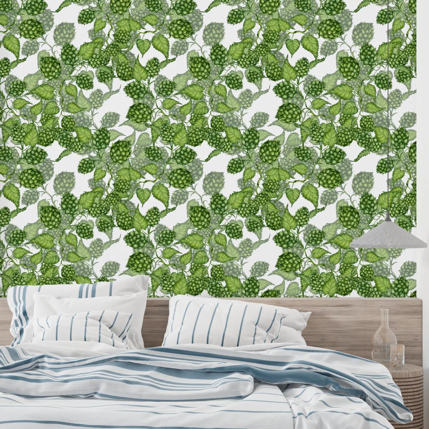 Papier Peint Motif Vert - pano mural