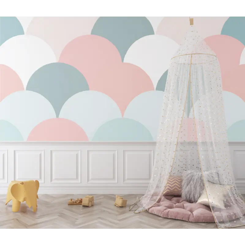 Papier peint Motifs géométriques bébé - chambre bébé