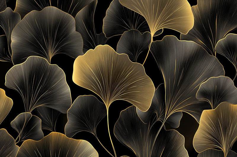 Black and Gold Designer Wallpaper