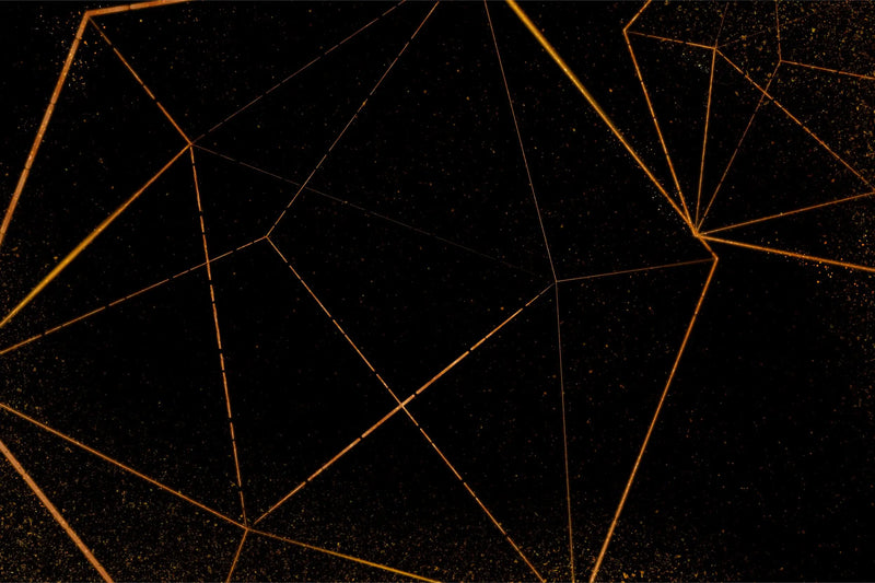 Black and Gold Geometric Wallpaper