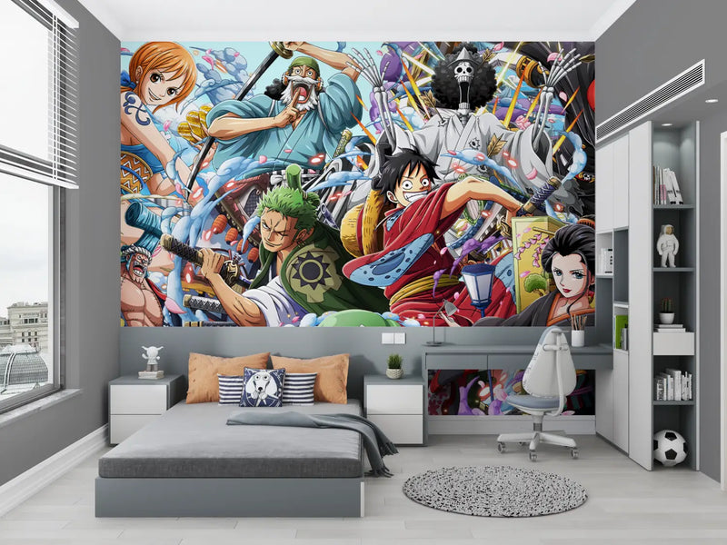 Papier Peint One Piece - chambre de garçon