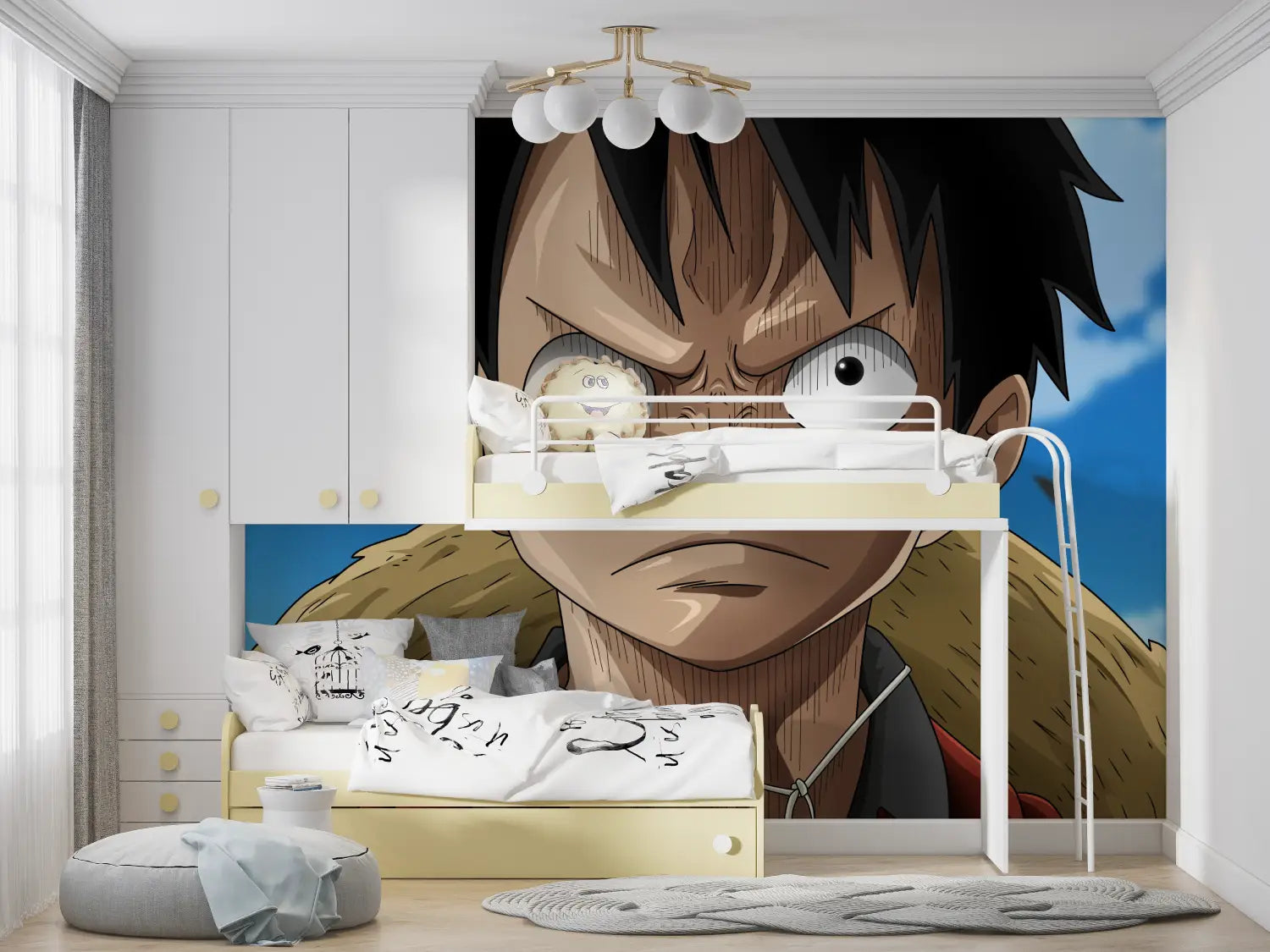 Papier Peint One Piece Luffy Énervé - Second Image