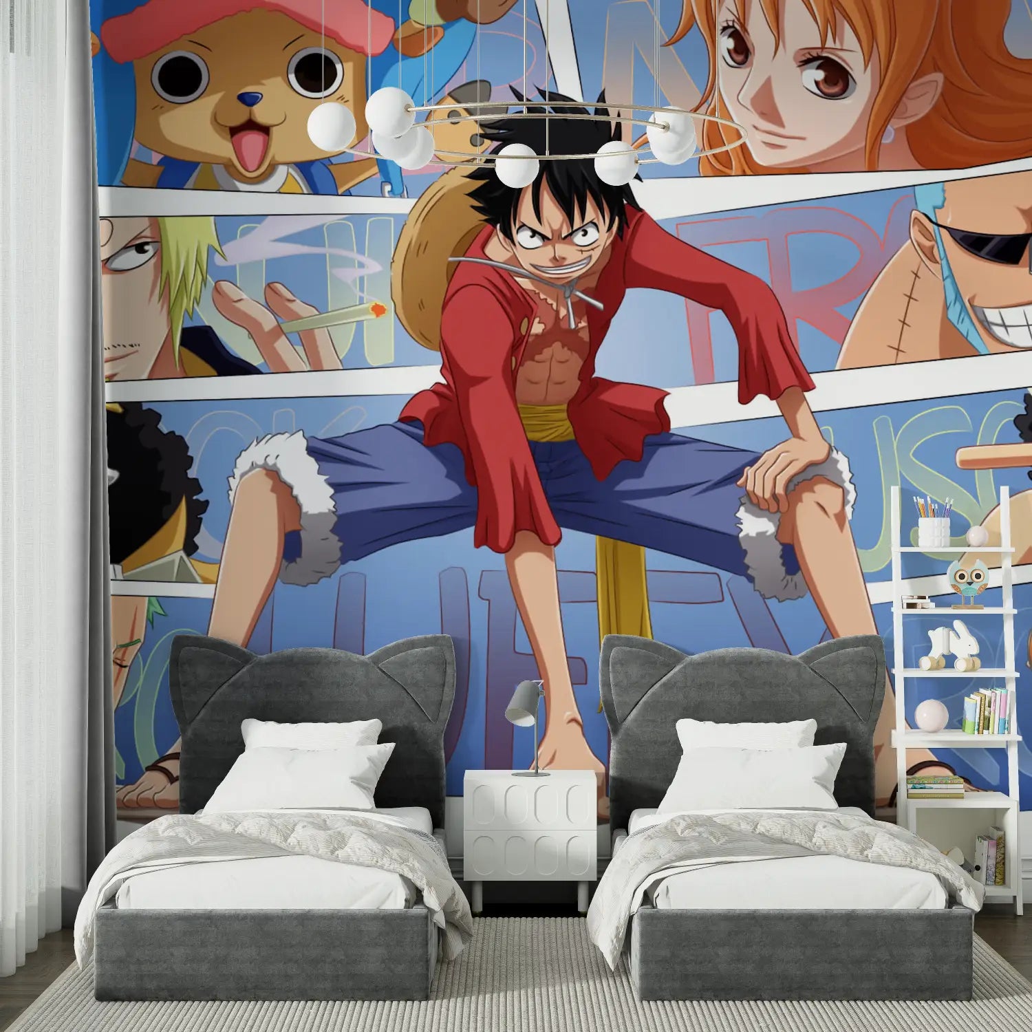 Papier Peint One Piece Mural - tapisserie hero