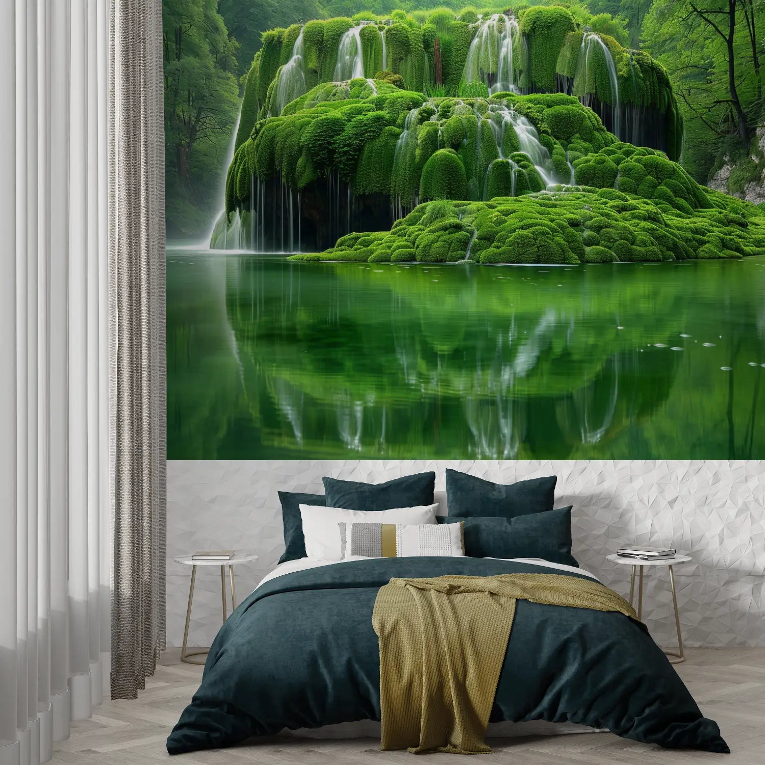 Green Waterfall Panoramic Wallpaper - Second Image