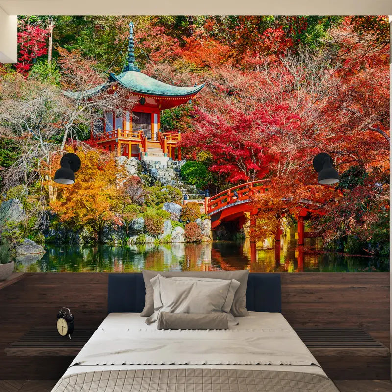 Papier Peint Panoramique Jardin Japonais