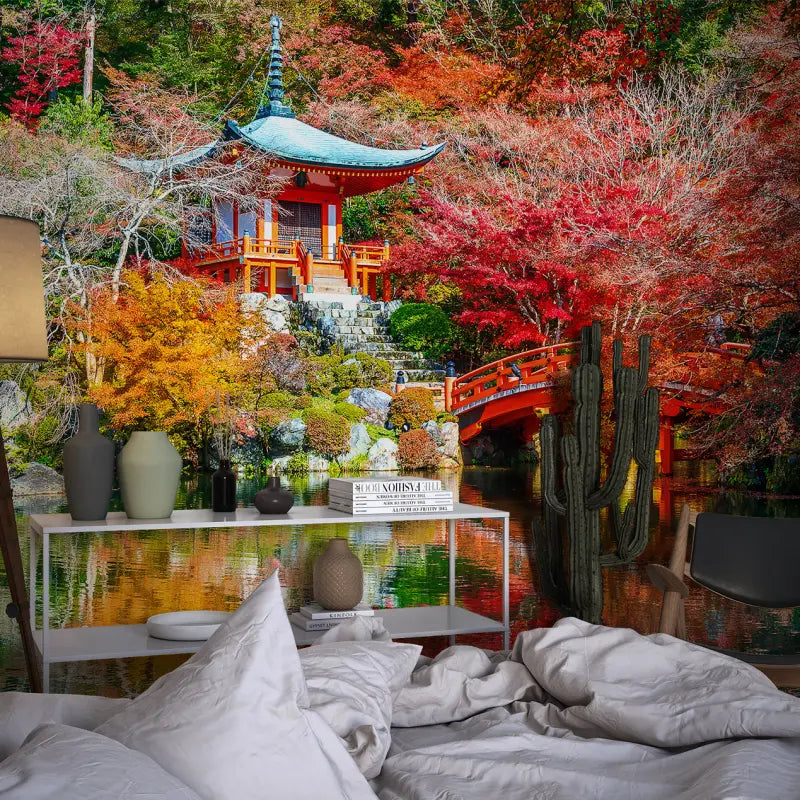 Papier Peint Panoramique Jardin Japonais