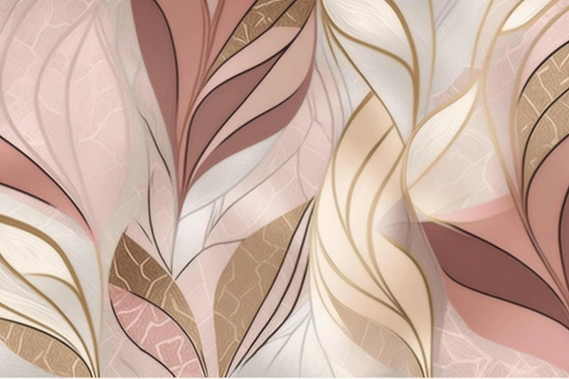 Powder Pink and Gold Wallpaper