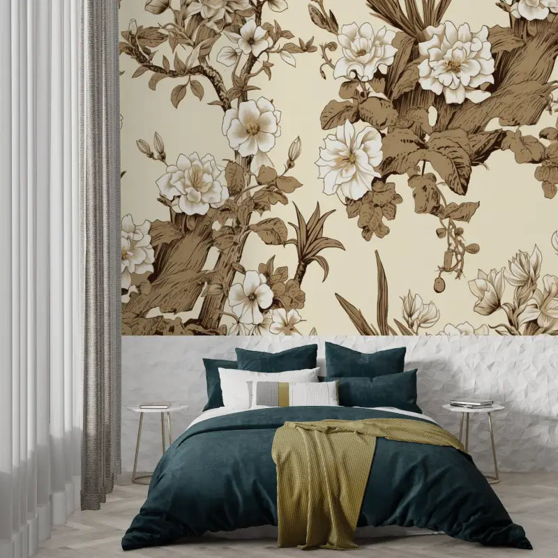 Japanese Toile De Jouy Wallpaper - Second Image