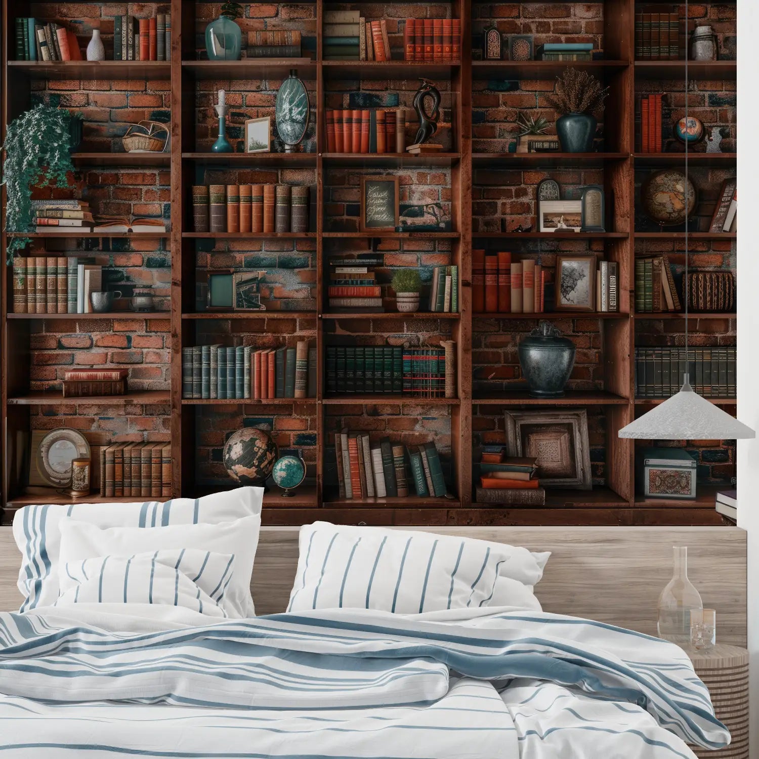 Trompe L Oeil Library Wallpaper - Second Image