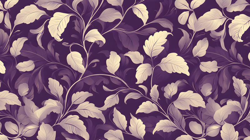 Papier Peint Violet Motif Fleurs