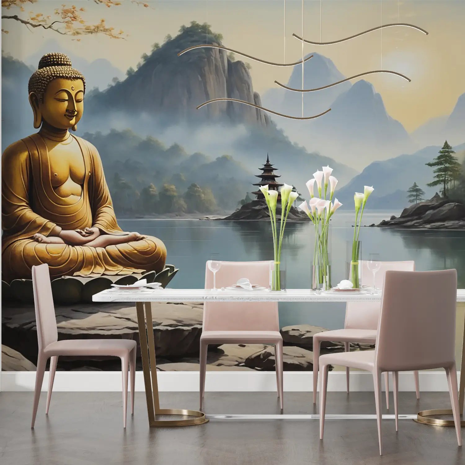 Papier Peint Zen Bouddha - panoramique mural