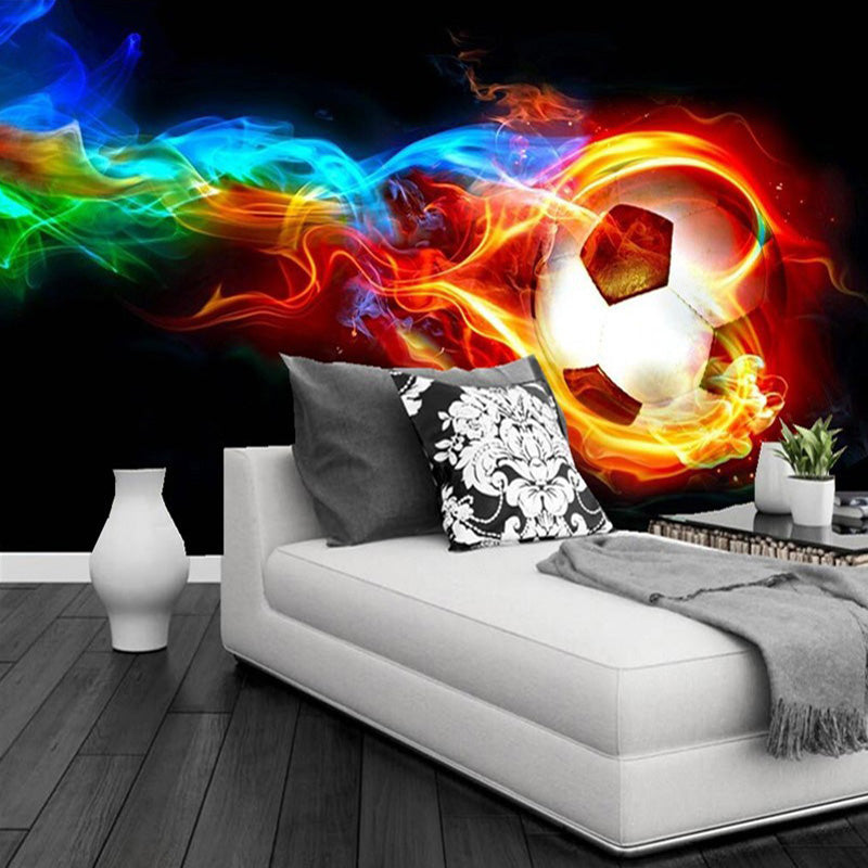 Sfondo di calcio <br/> Calcio in fiamme - Second Image