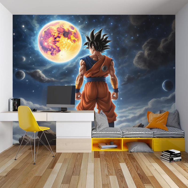 Tapisserie Dbz Enfant - chambre garçon lit