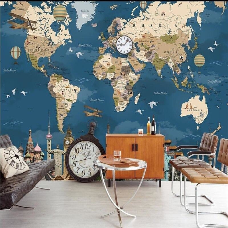 Carte du Monde Chambre