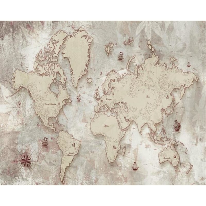 Carte du Monde Papier Peint Mappemonde