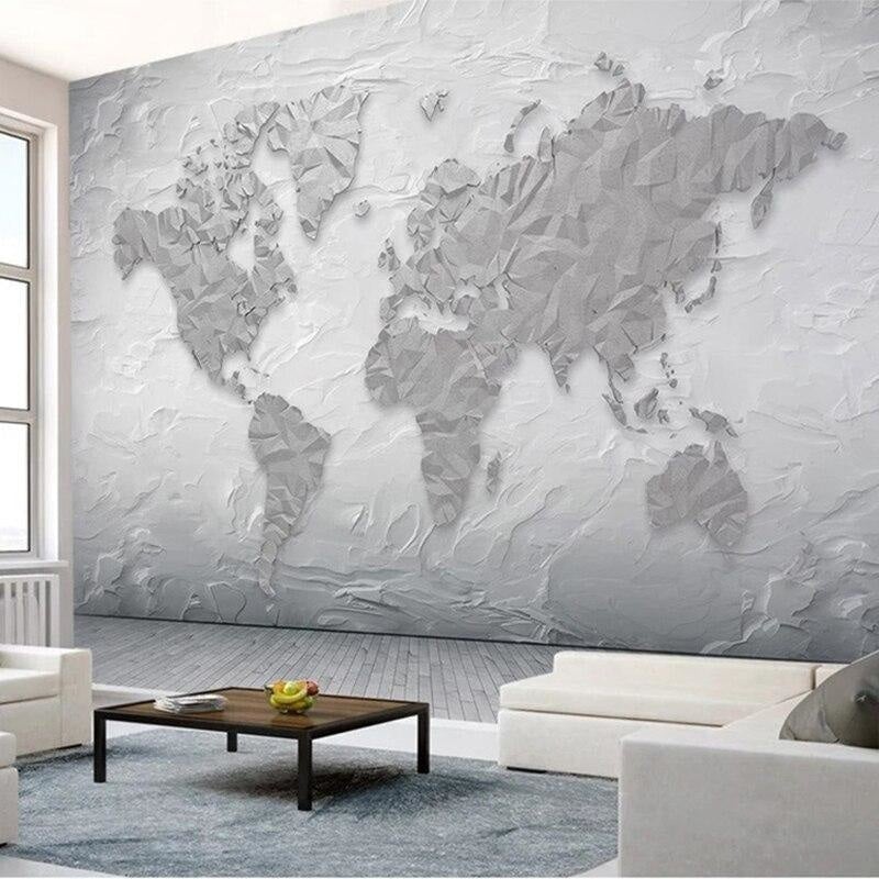 Grande Carte du Monde Papier Peint