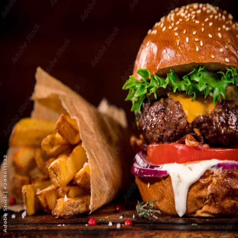 Papier Peint 3D Burger - Second Image