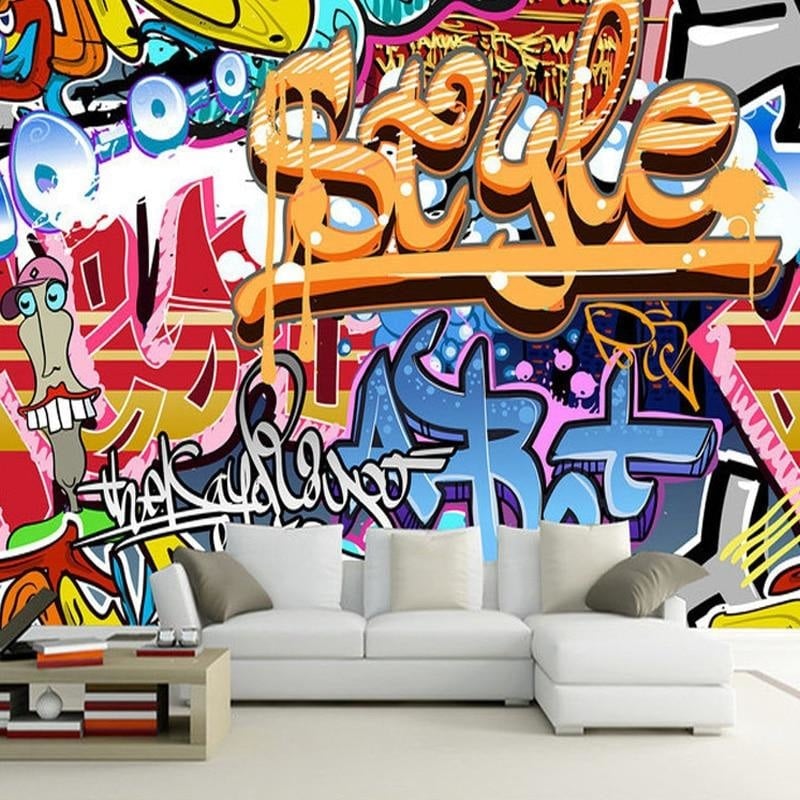 Papier Peint Graffiti Sur Mesure