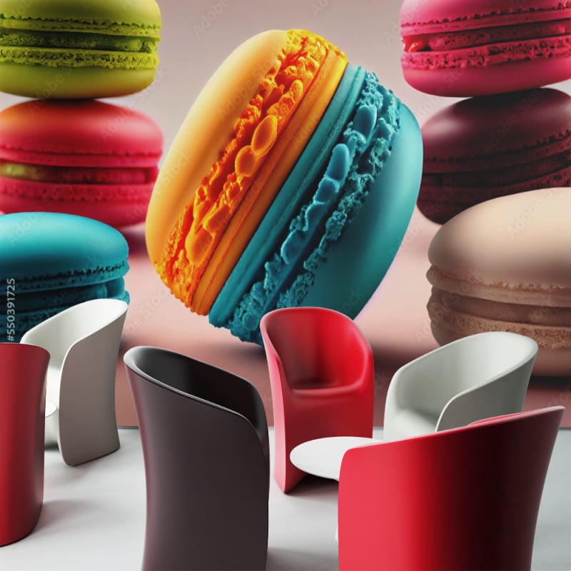 Papier Peint Macaron