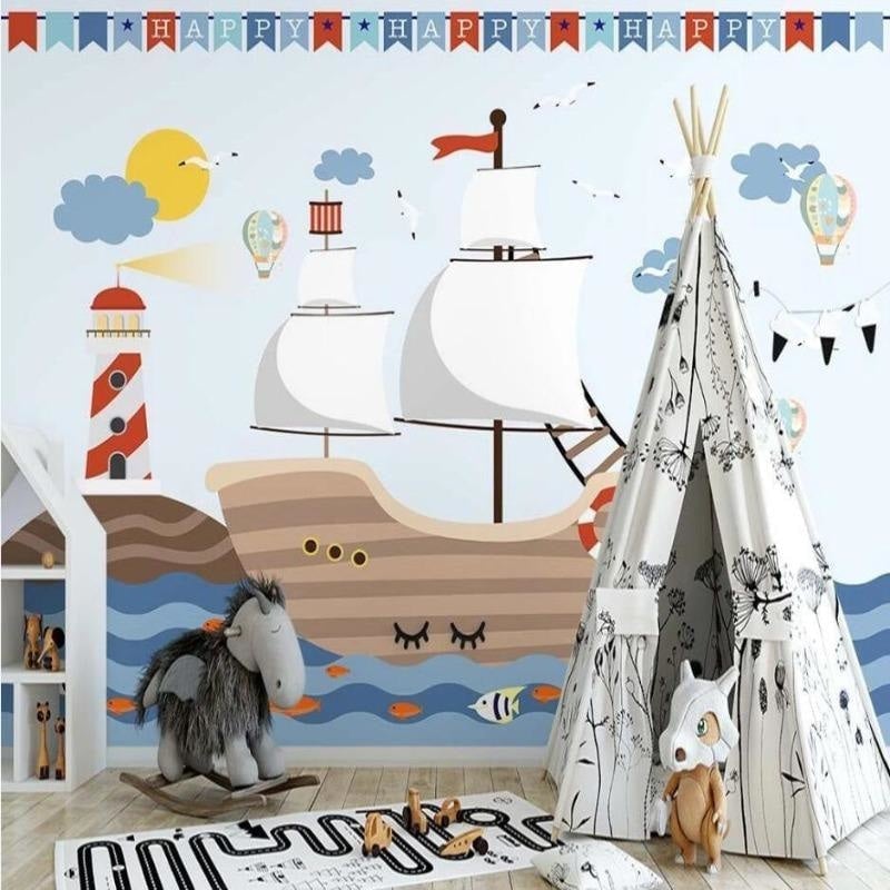 Papier Peint Petit Bateau