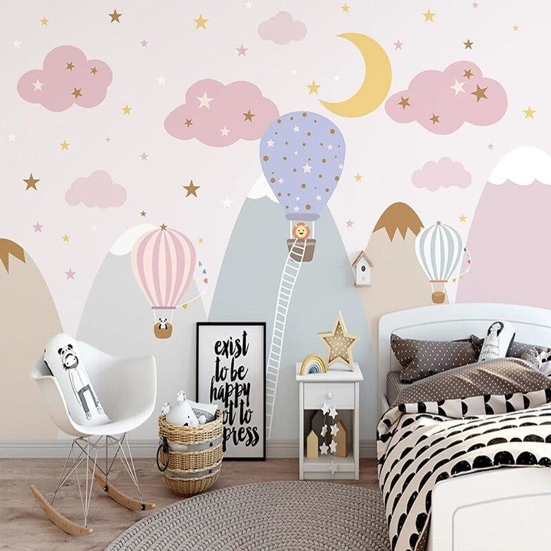 Papier Peint Rose Chambre Fille